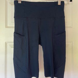 Lululemon Bike Shorts, Navy Blue